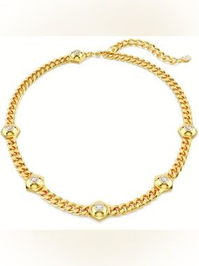 Authentic Swarovski Gold-Tone Chain Necklace! (item: 5689424)